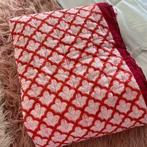 Roller Rabbit Twin/Twin XL Red Jemina Quilt